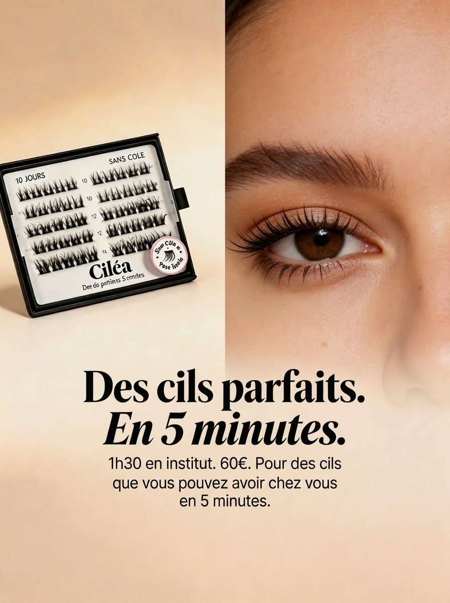 Ciléa Starter Kit— Extensions de cils sans colle | Pose en 5 min, tenue jusqu'à 10 jours