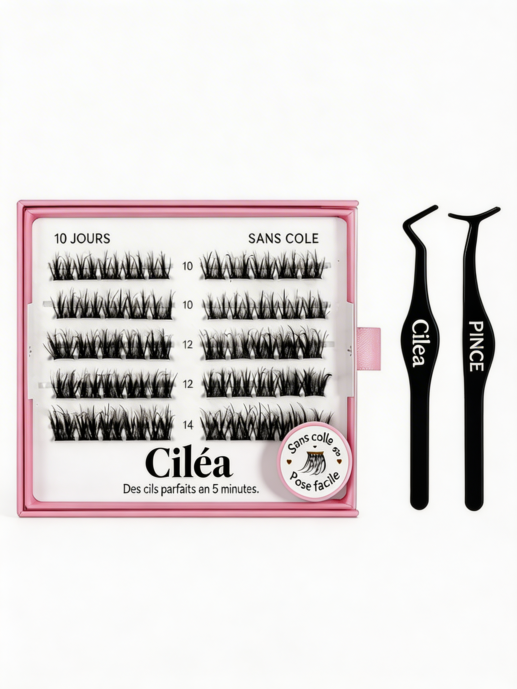Ciléa Starter Kit— Extensions de cils sans colle | Pose en 5 min, tenue jusqu'à 10 jours