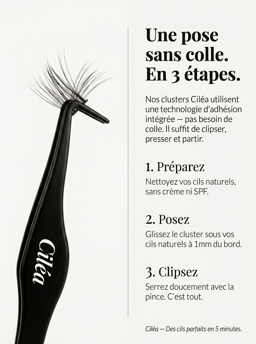 Ciléa Starter Kit— Extensions de cils sans colle | Pose en 5 min, tenue jusqu'à 10 jours